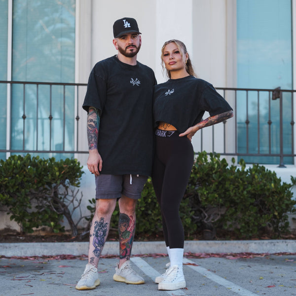 Logo Drop-Shoulder T (Live Create Die)