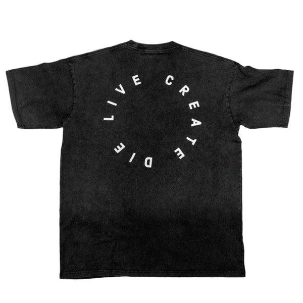 Logo Drop-Shoulder T (Live Create Die)
