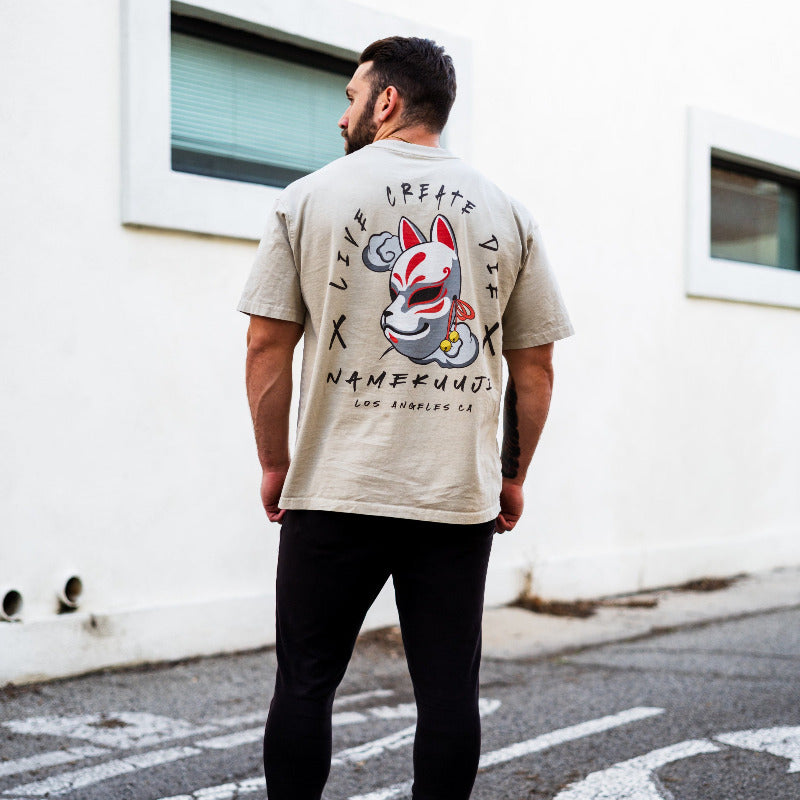 Live Create Die Drop-Shoulder T (Logo-T)